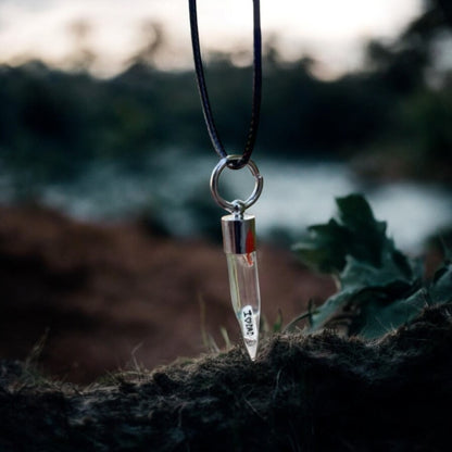 Tooth Necklace or Keychain Writing on Rice Unique Jewelry