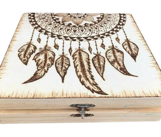 Dream Catcher Keepsake Box 8.5"x8"x1.75”