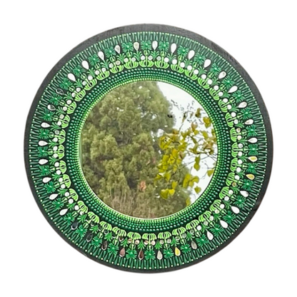 Shades of Green Mirror 14”