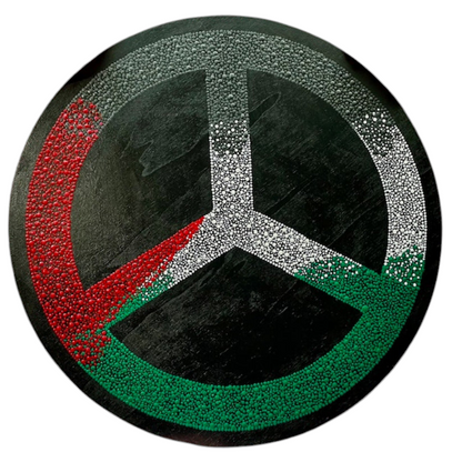 Peace Symbol Palestine Flag 14”