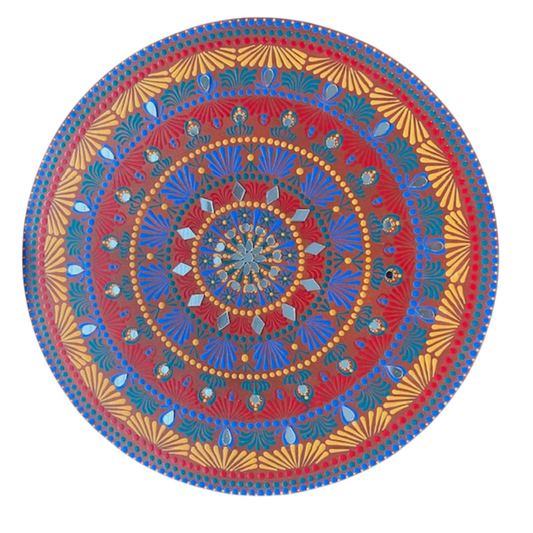 Lively Colors with Tiny Mirrors Mandala 14”