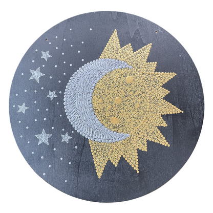 Sun & Moon with Stars 11.75”