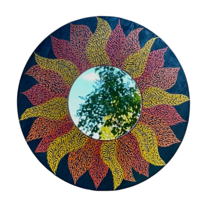 Sunflower Mirror 14”