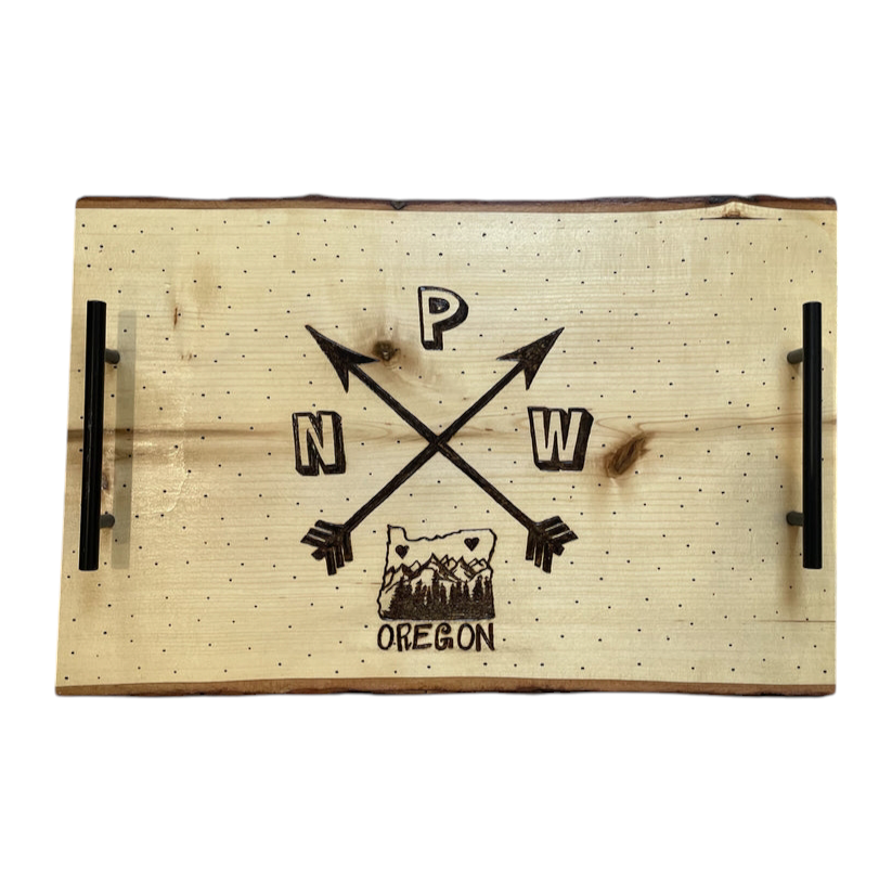 PNW Arrows Oregon Serving Tray 18"x14"