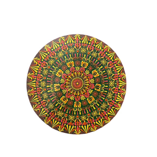 Sunset Over the Forest Mandala Design Wall Art Decor