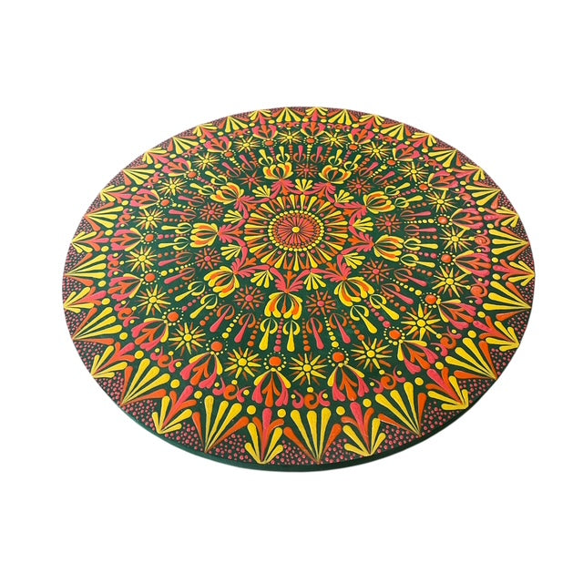 Sunset Over the Forest Mandala Design Wall Art Decor