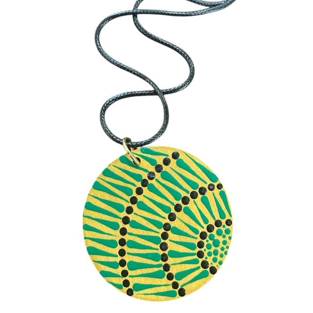 Necklace Bamboo Farm Inspired Lightweight 18" Rope Circular Style